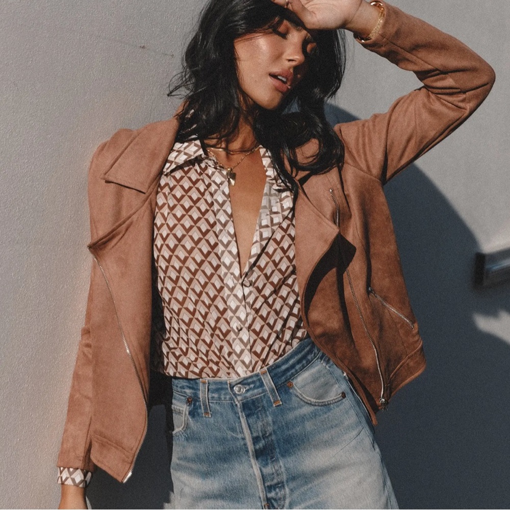 Spencer Faux Suede Jacket